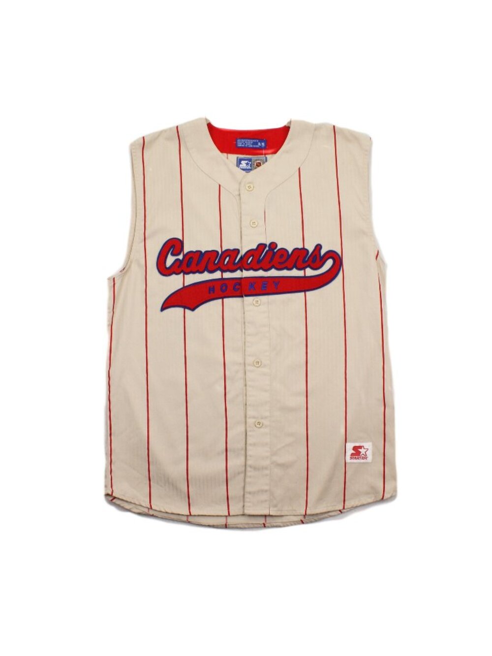 Vintage Starter Montreal Canadiens Baseball Tank Jersey XL